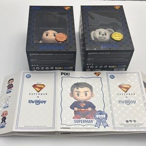 Thrilljoy PIX! DC Comic Superman and Krypto Hero & Chase (1/6) Collectible Set